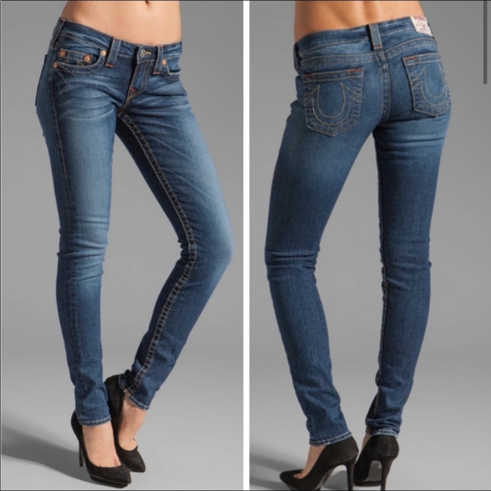 True Religion Stella Low Rise Skinny Jeans